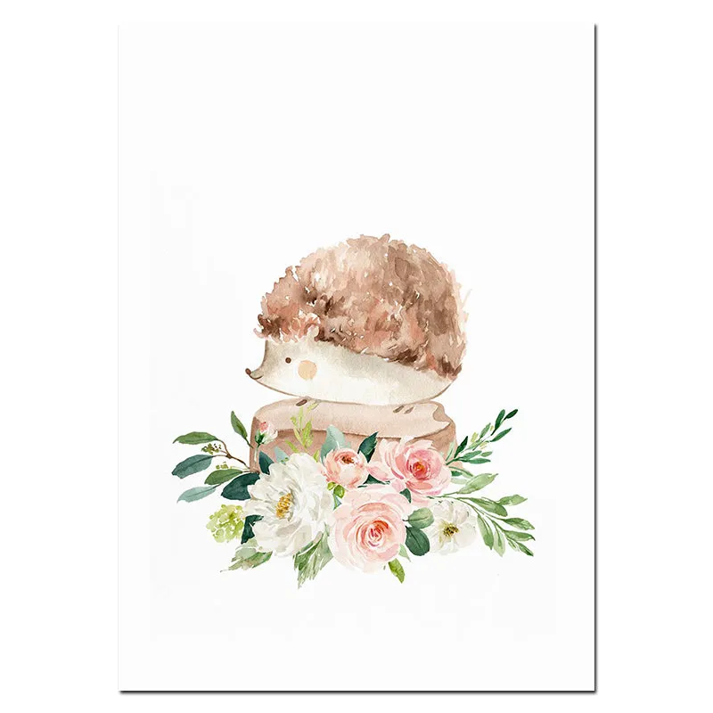 Woodland Animals Nursery Wall Art