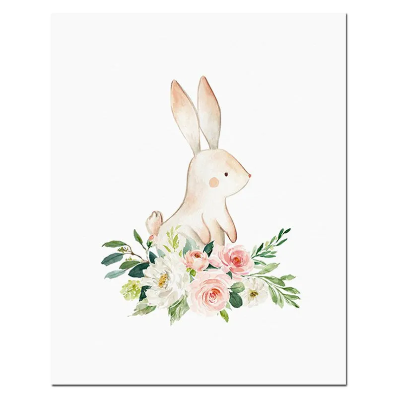 Woodland Animals Nursery Wall Art