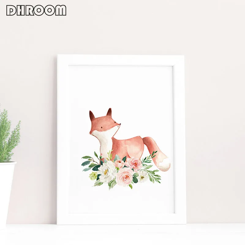 Woodland Animals Nursery Wall Art