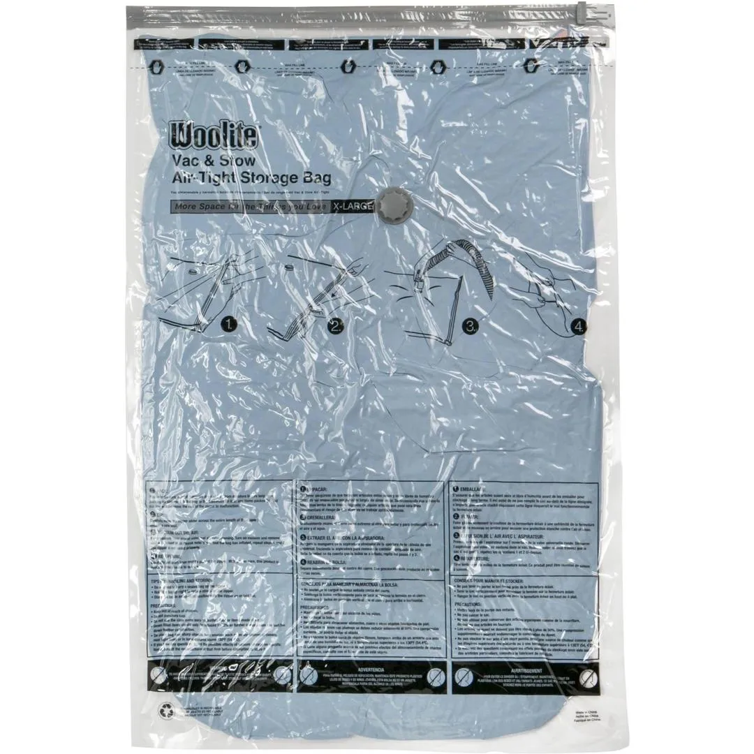 Woolite Nylon Airtight Vacuum Storage Bag -  X-large (Set of 2)