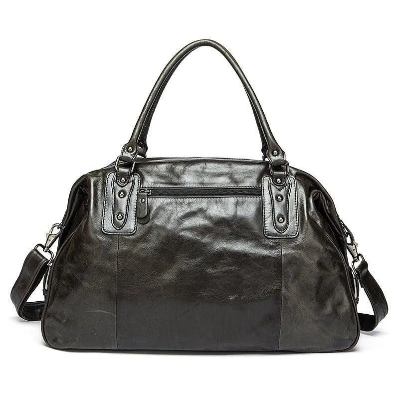 Woosir Vintage Leather Travel Bag Mens/ Womens