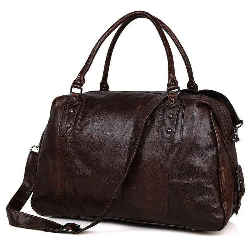 Woosir Vintage Leather Travel Bag Mens/ Womens