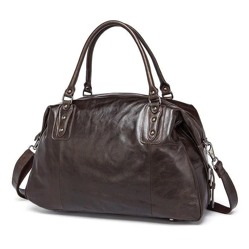 Woosir Vintage Leather Travel Bag Mens/ Womens