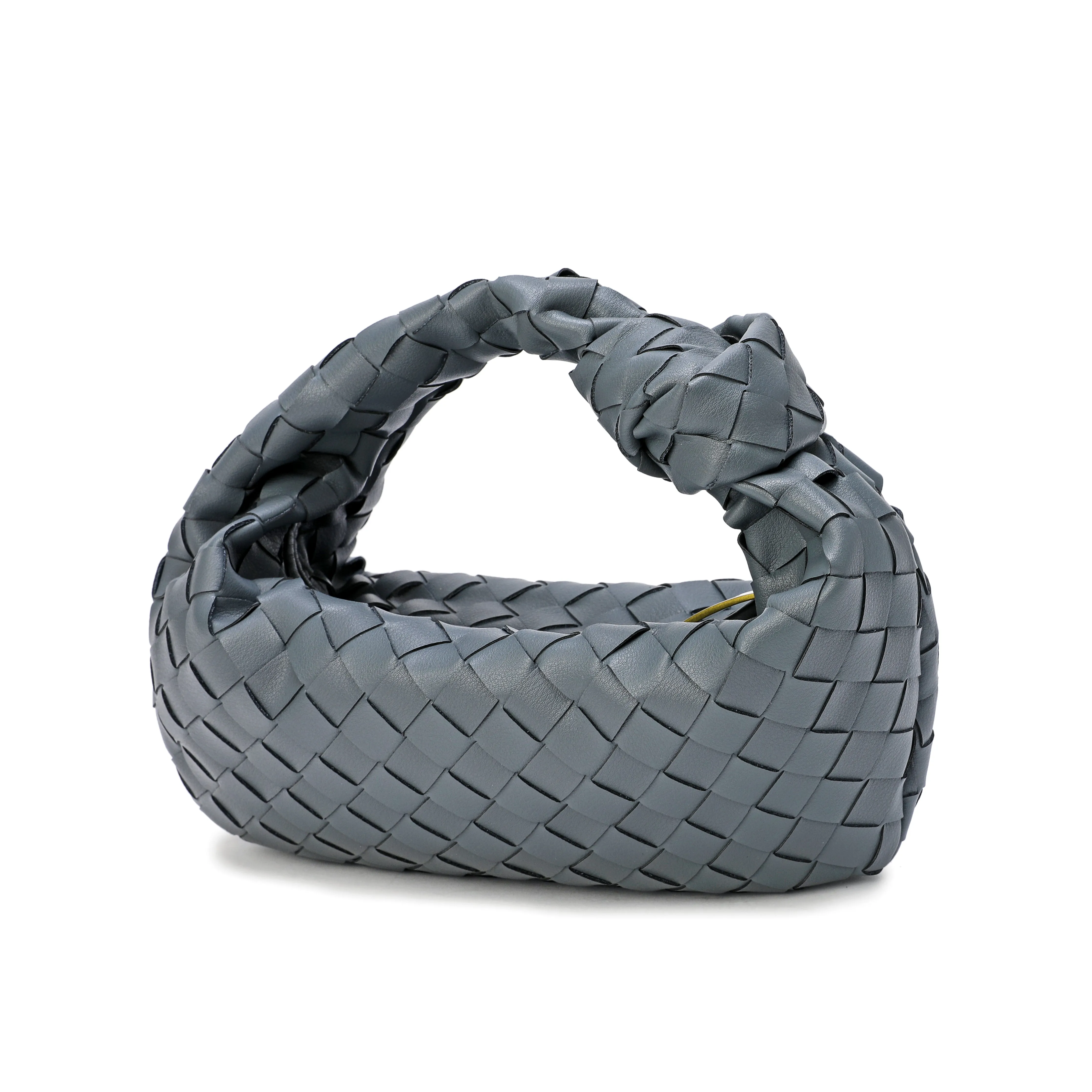Woven Sheepskin Knot Bag Pouch