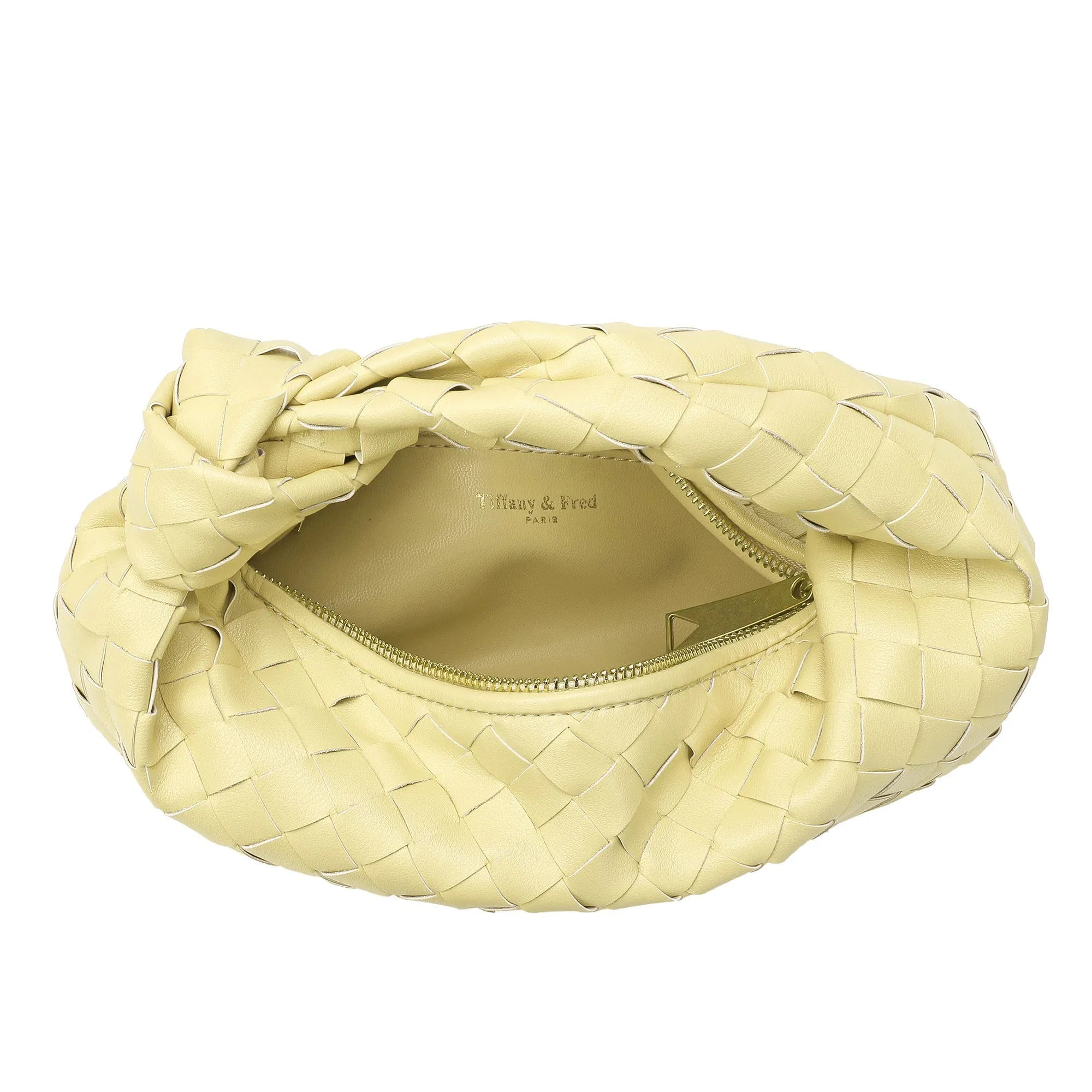 Woven Sheepskin Knot Bag Pouch
