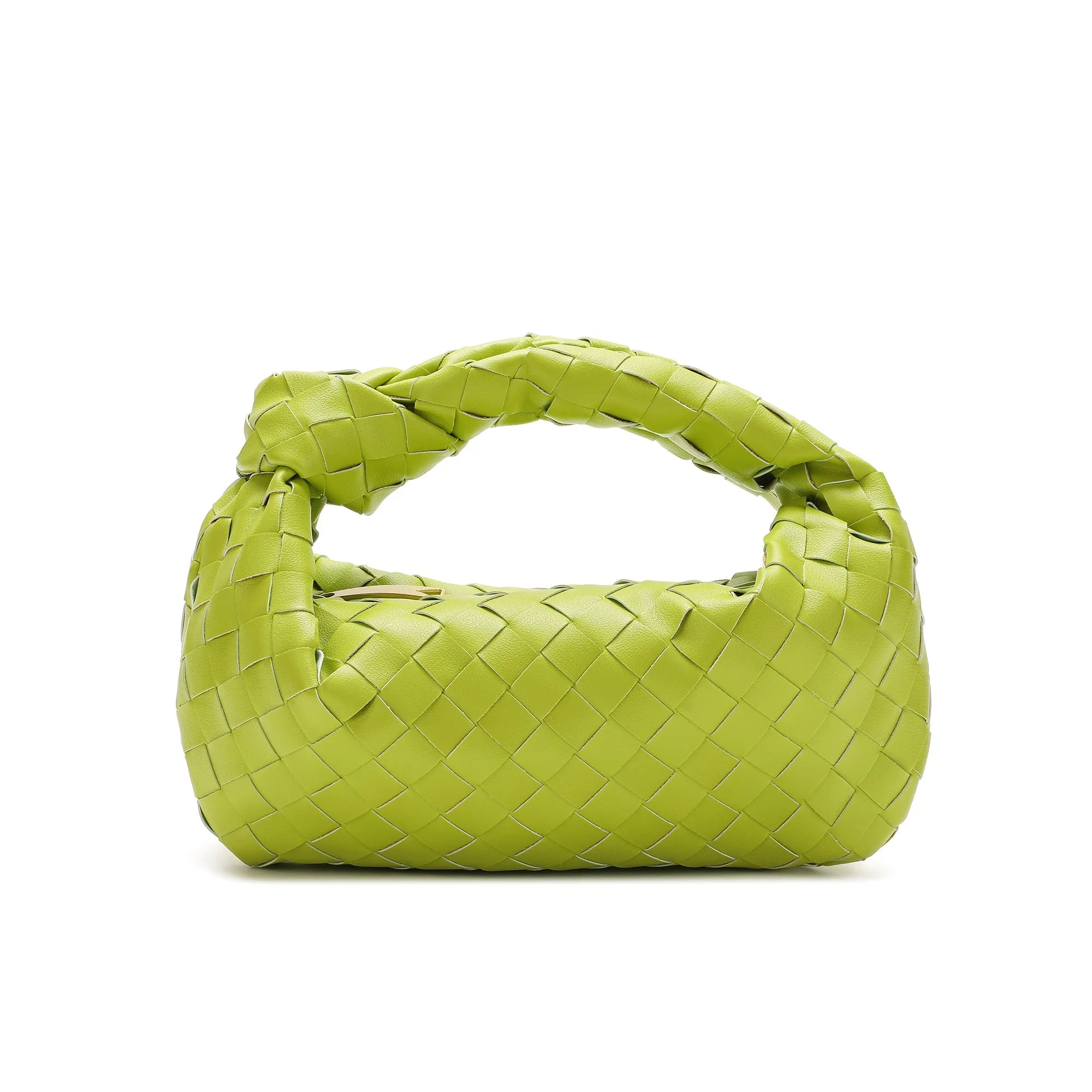 Woven Sheepskin Knot Bag Pouch