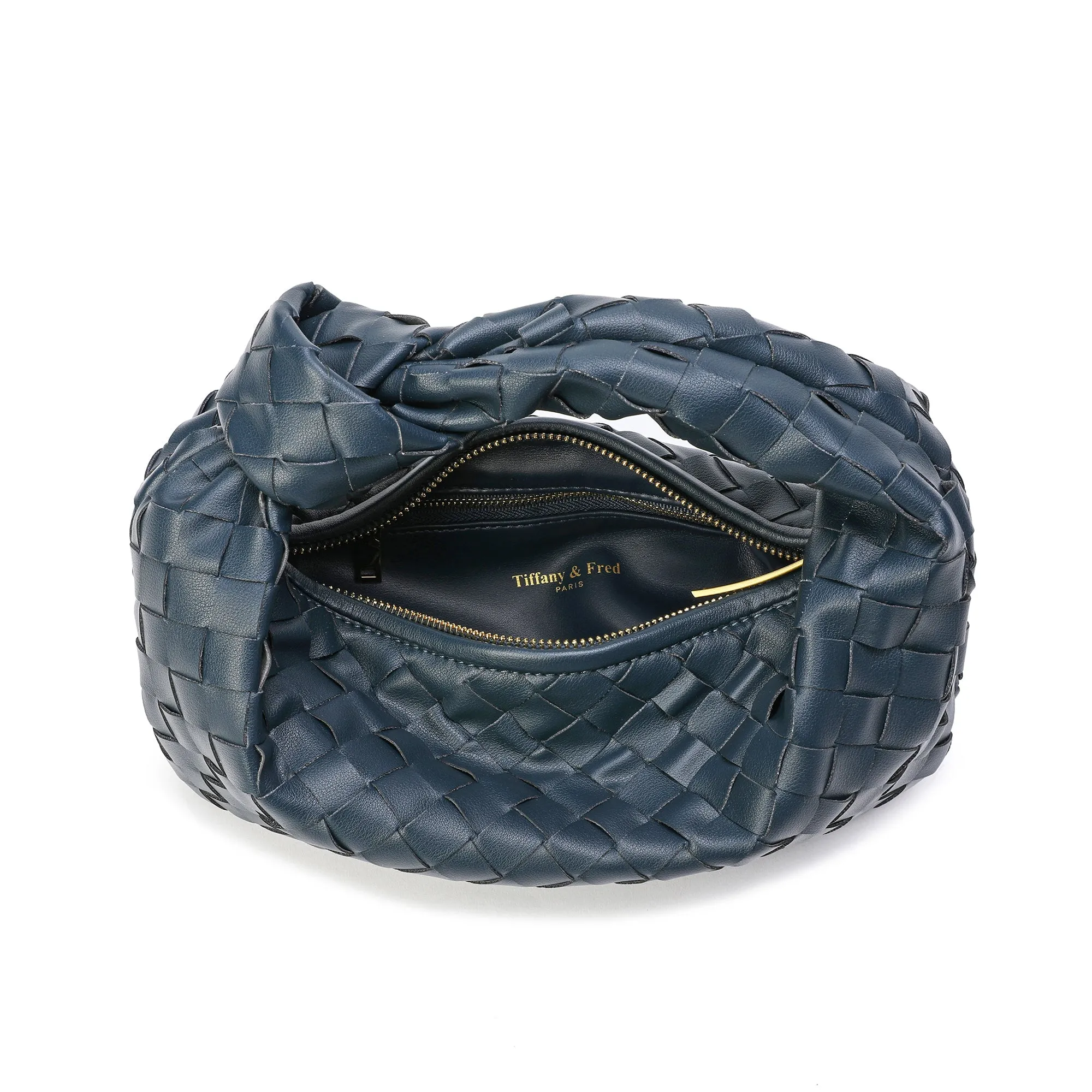 Woven Sheepskin Knot Bag Pouch