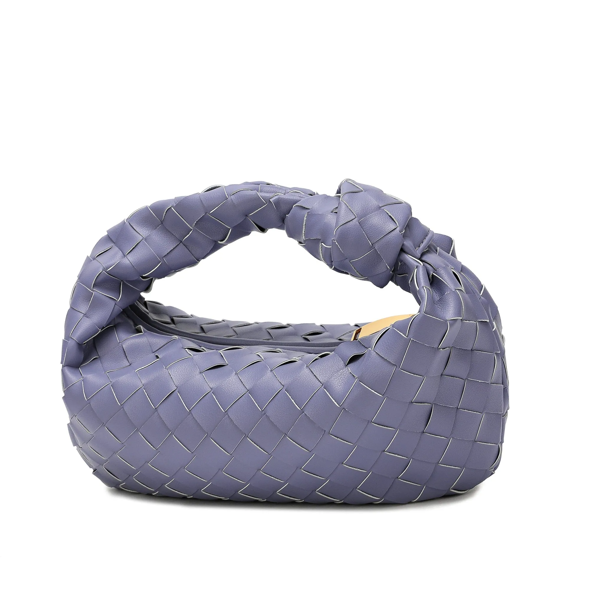 Woven Sheepskin Knot Bag Pouch