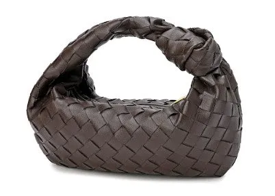 Woven Sheepskin Knot Bag Pouch