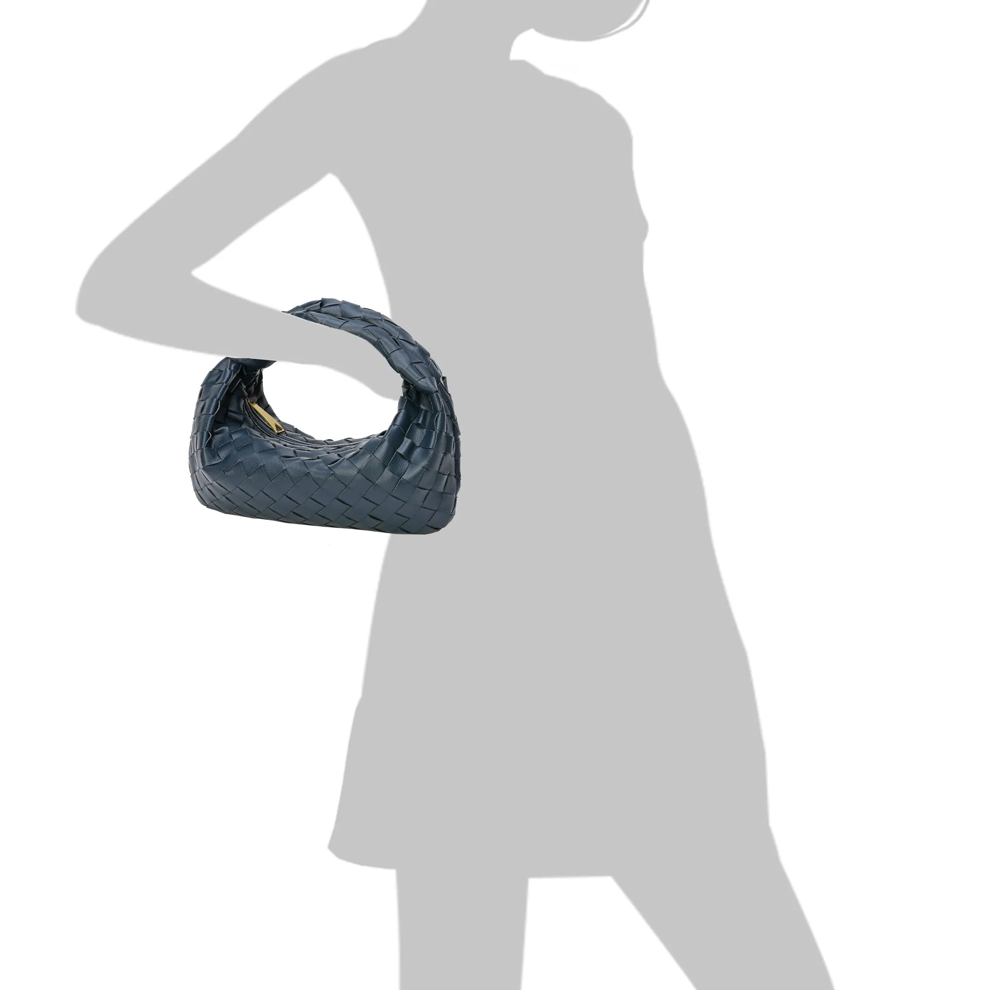 Woven Sheepskin Knot Bag Pouch