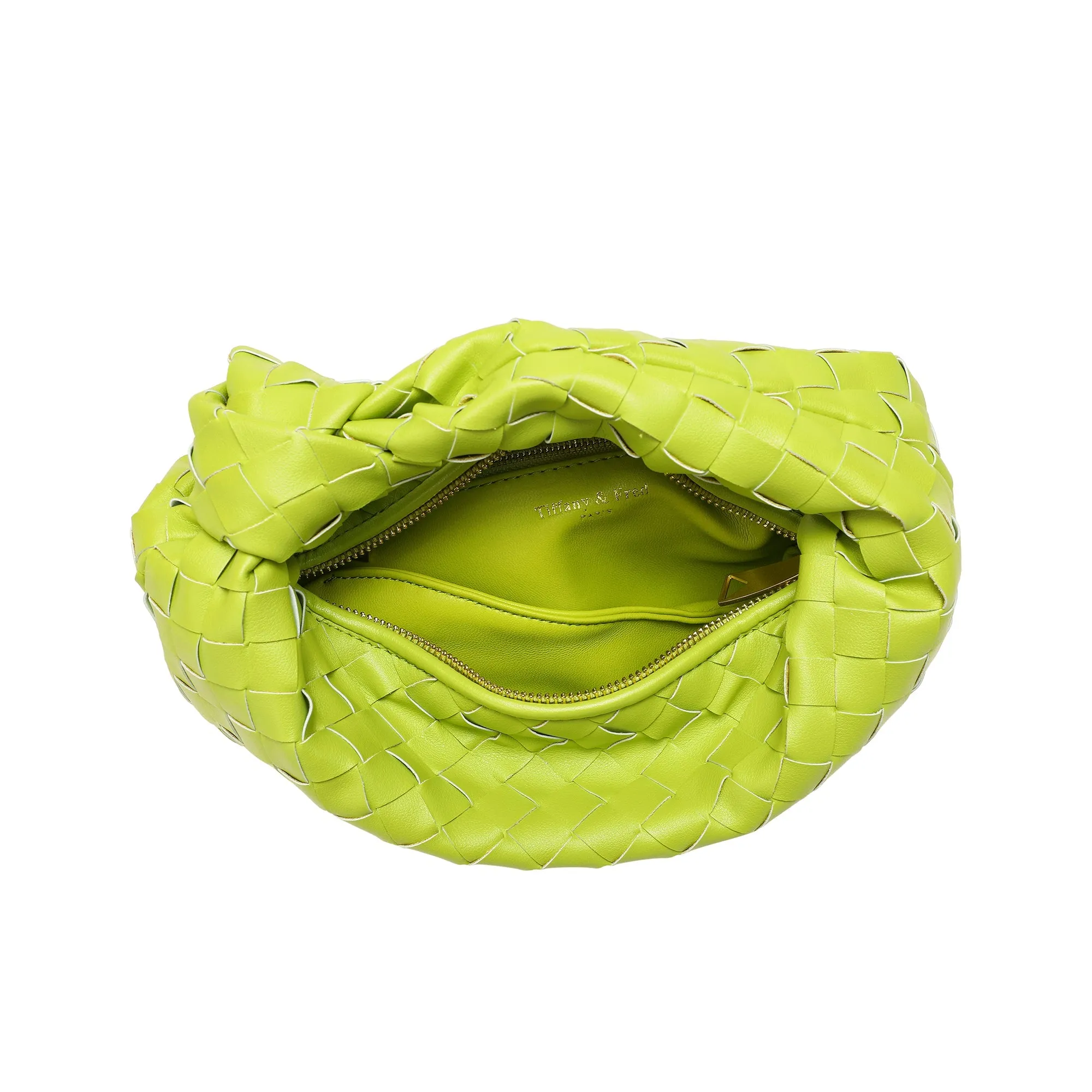Woven Sheepskin Knot Bag Pouch
