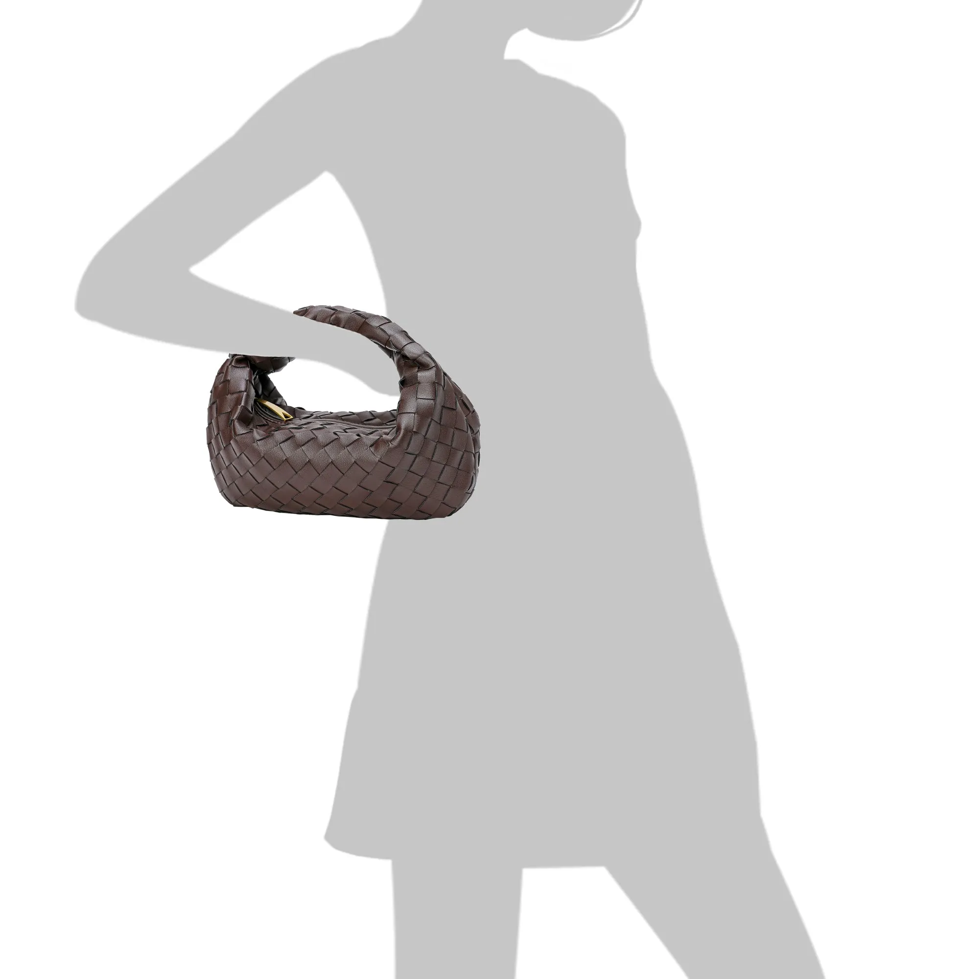 Woven Sheepskin Knot Bag Pouch