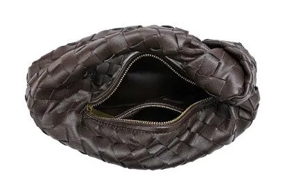 Woven Sheepskin Knot Bag Pouch