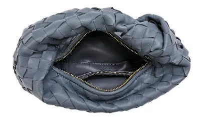 Woven Sheepskin Knot Bag Pouch