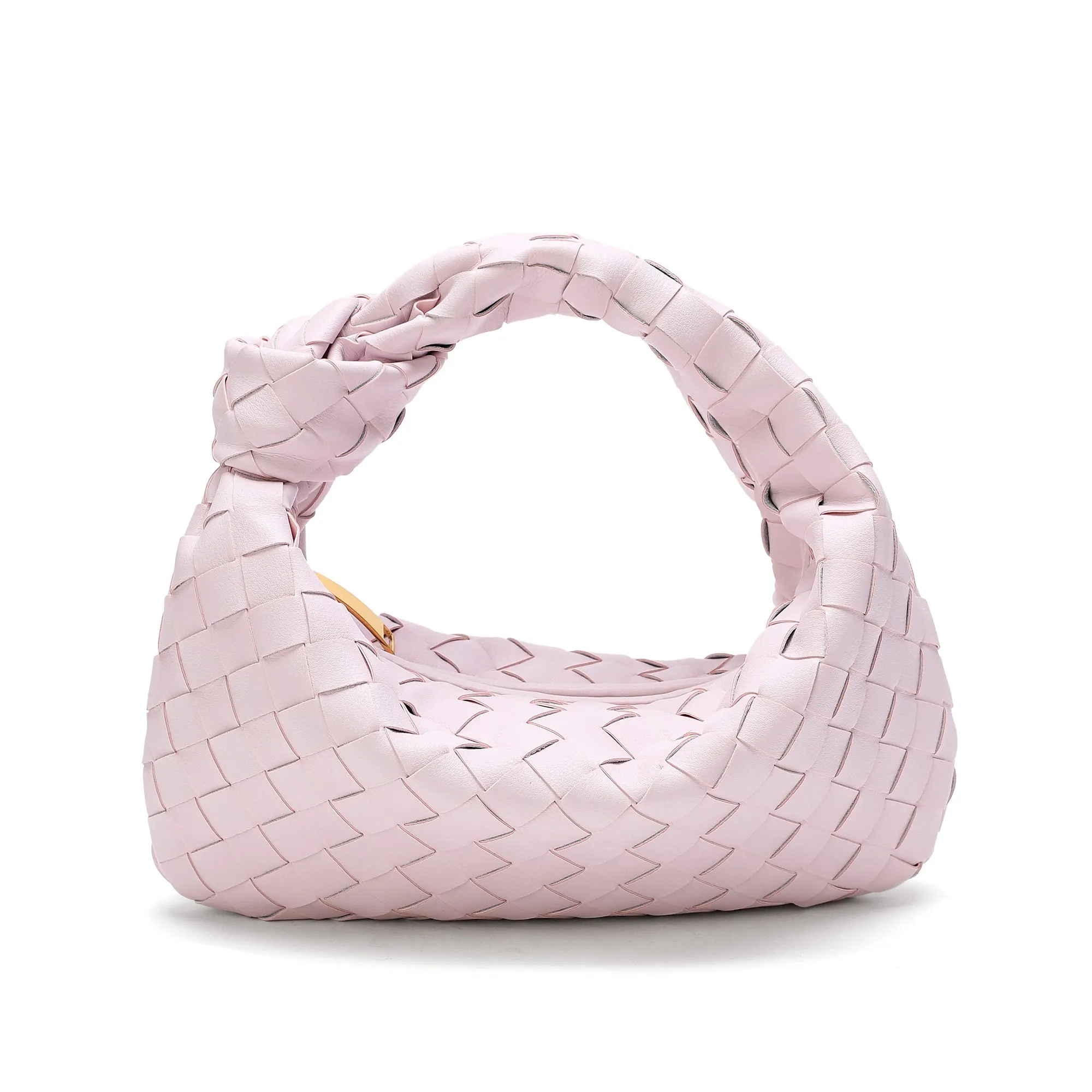 Woven Sheepskin Knot Bag Pouch