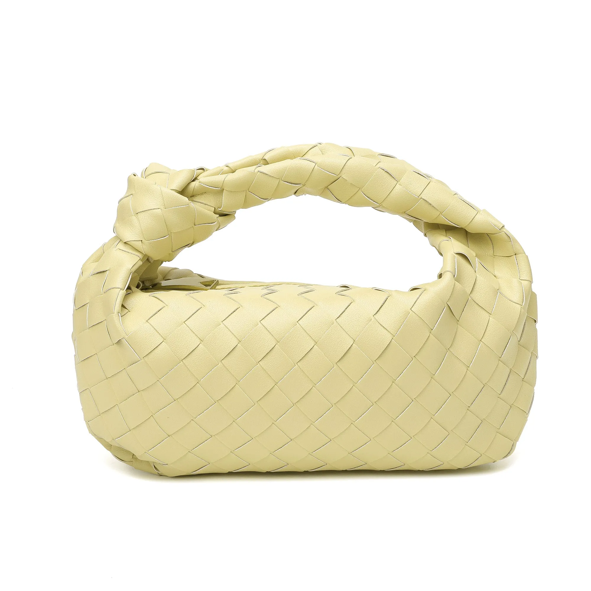 Woven Sheepskin Knot Bag Pouch