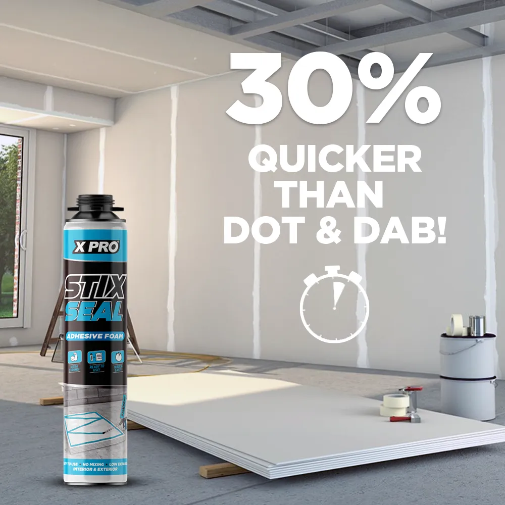 XPRO StixSeal Adhesive Construction Foam 750ml -Gun Grade