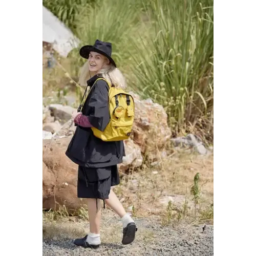 Yellow Canvas Backpack