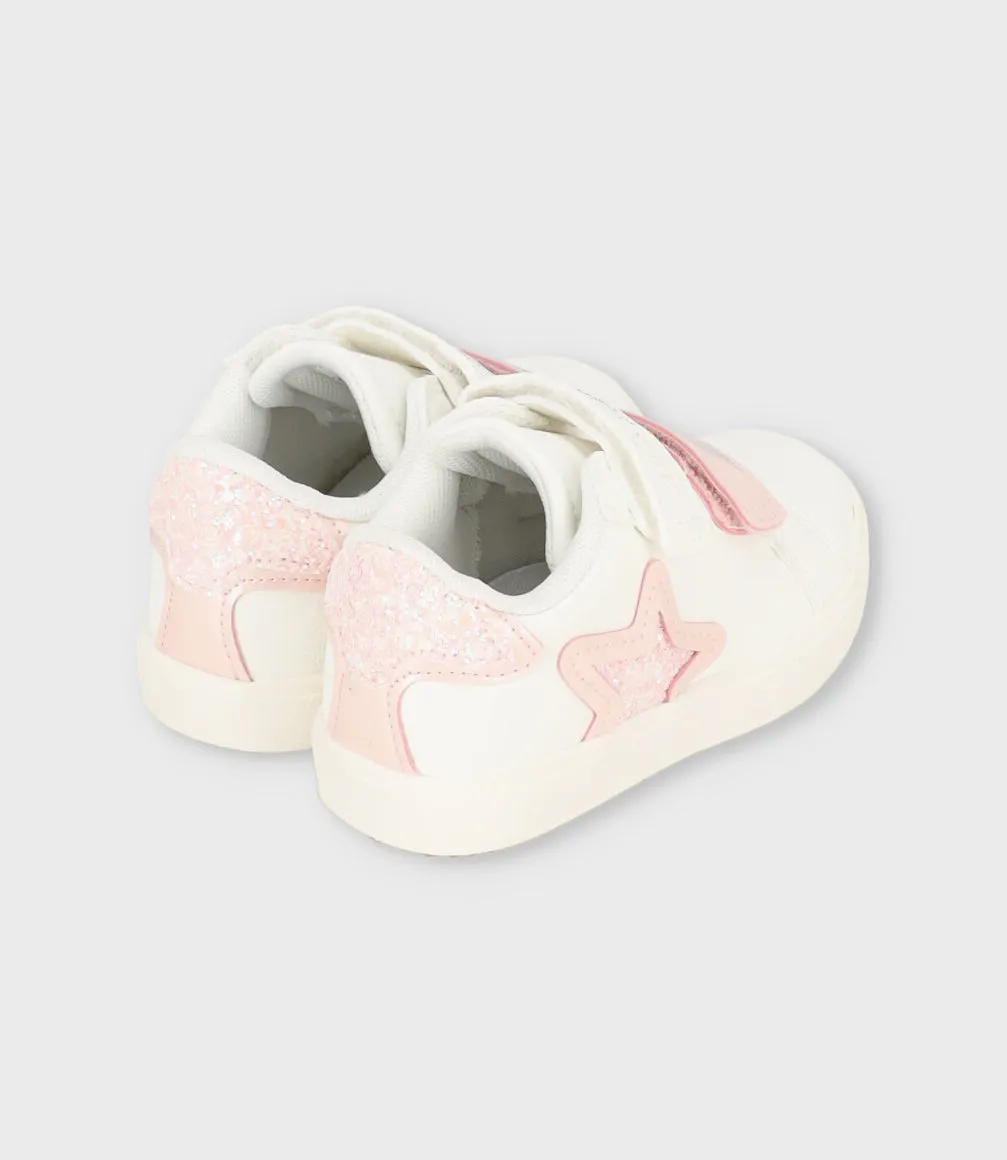 Zapatilla bebé niña con glitter